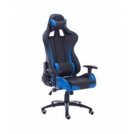 ADK TRADE s.r.o. ADK TRADE s.r.o. Černá kancelářská židle ADK Runner s modrými prvky