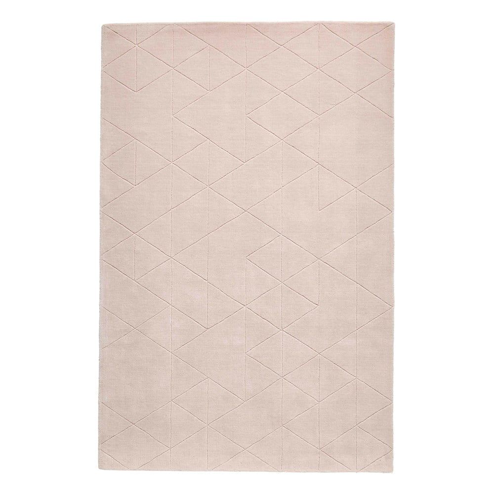 Růžový vlněný koberec Think Rugs Kasbah, 150 x 230 cm - Bonami.cz