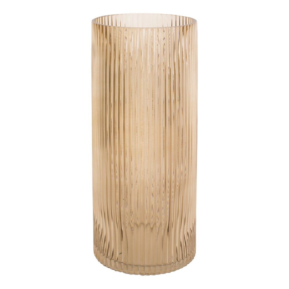 Světle hnědá skleněná váza PT LIVING Allure, výška 30 cm - Bonami.cz