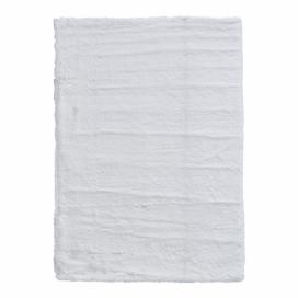 Bílý koberec Think Rugs Teddy, 80 x 150 cm