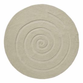 Krémově bílý vlněný koberec Think Rugs Spiral, ⌀ 180 cm Bonami.cz