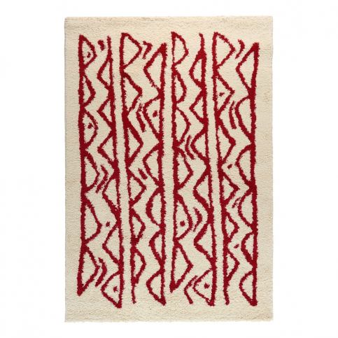 Krémovo-červený koberec Bonami Selection Morra, 120 x 180 cm Bonami.cz