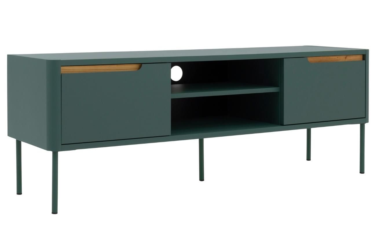 Matně zelený lakovaný TV stolek Tenzo Switch 141,5 x 39 cm - Designovynabytek.cz