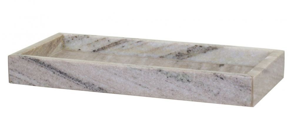 Latté mramorový podnos Morlaix marble - 30*14*4cm   Chic Antique - LaHome - vintage dekorace