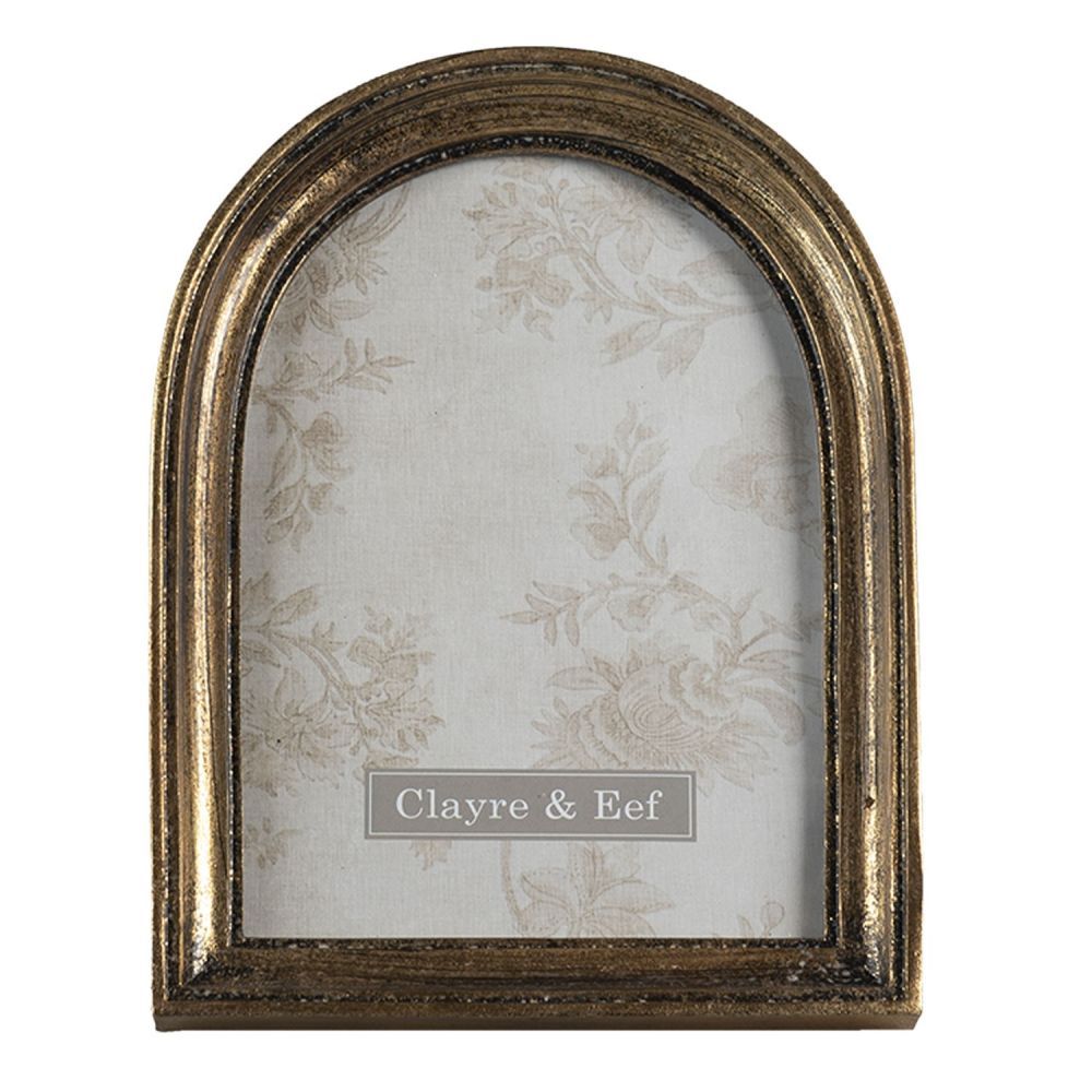 Hnědý vintage fotorámeček s patinou - 15*2*20 cm / 13*18 cm Clayre & Eef - LaHome - vintage dekorace