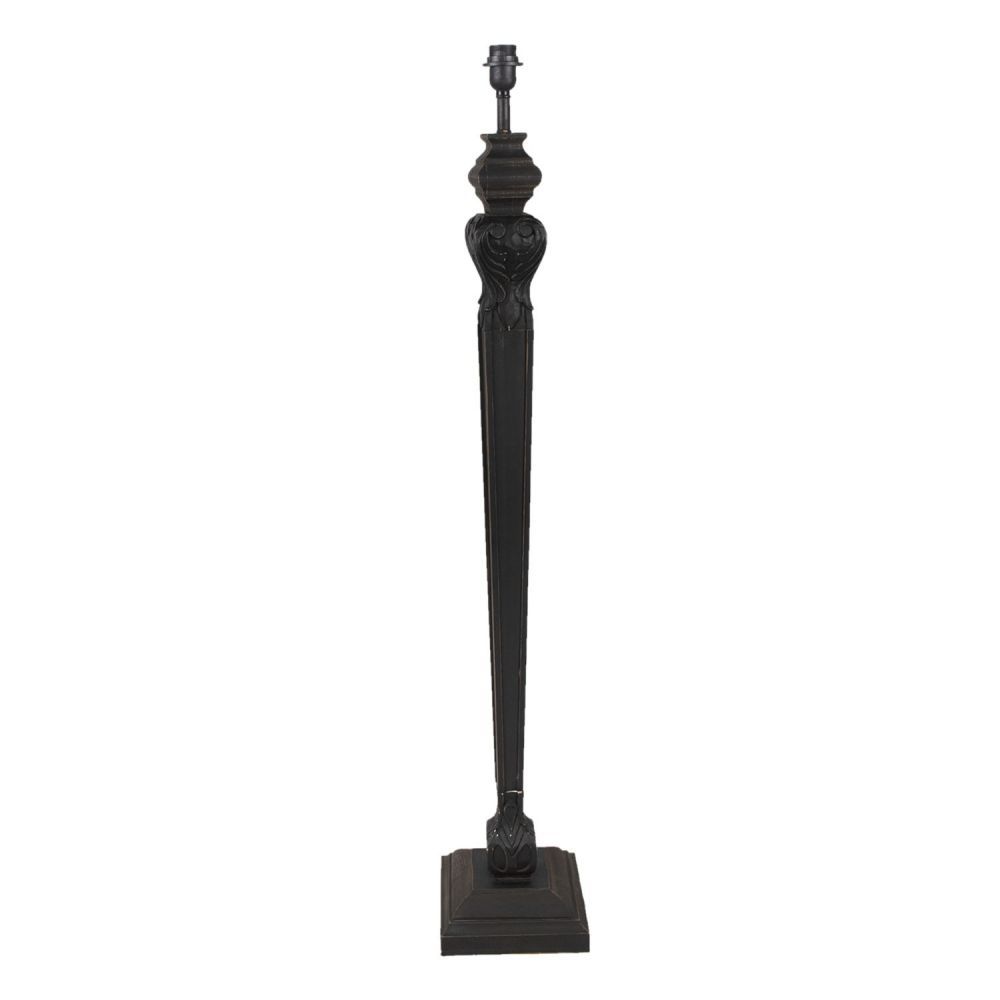 Černá dřevěná noha k lampě France - Ø 23*134 cm  Clayre & Eef - LaHome - vintage dekorace