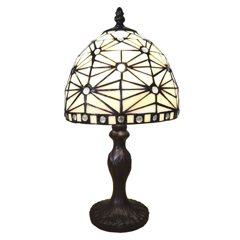 Stolní Tiffany lampa Elinore -Ø 18*33 cm  Clayre & Eef - LaHome - vintage dekorace