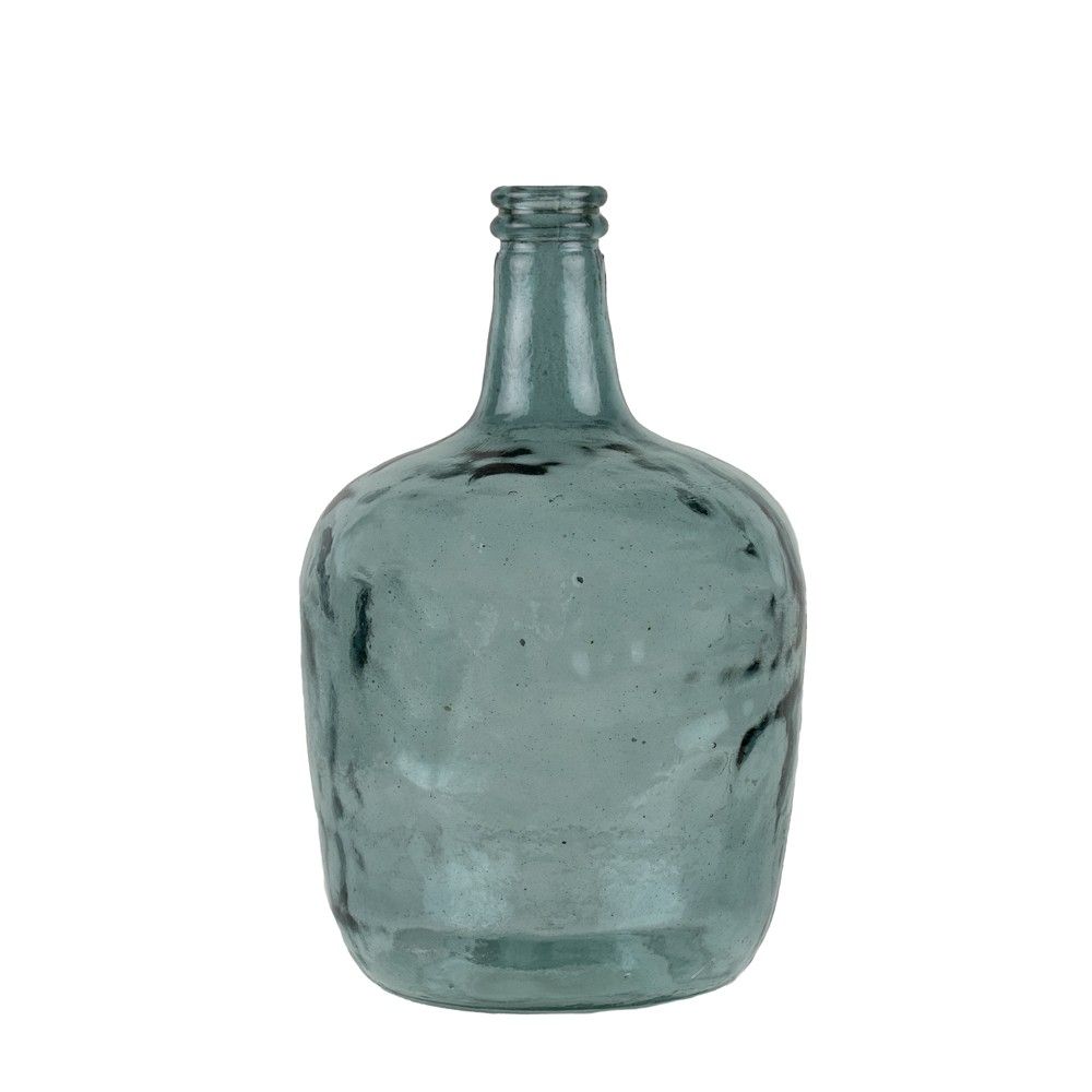 Modrá skleněná váza z recyklovaného skla 8L - Ø21*36cm Mars & More - LaHome - vintage dekorace