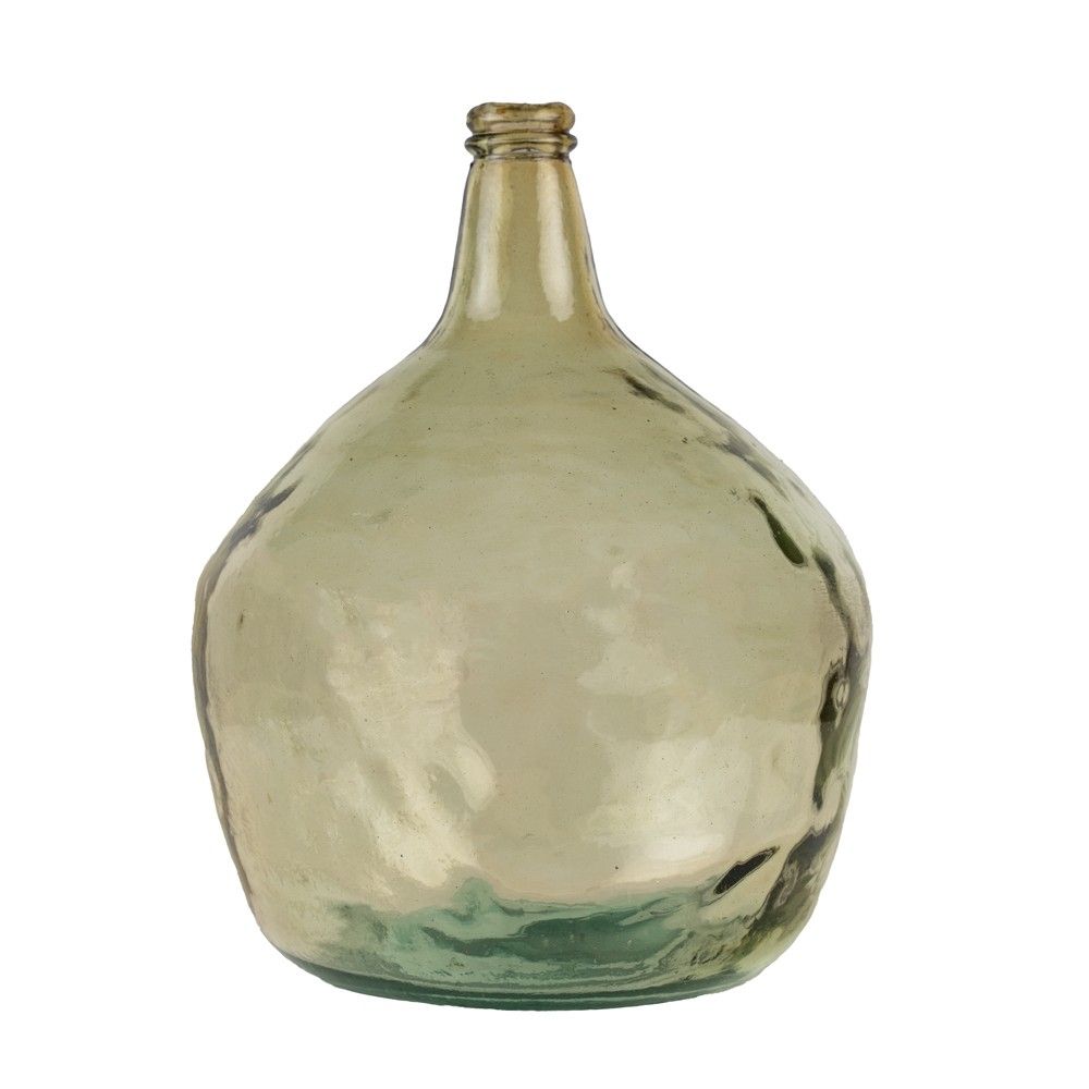 Jantarová skleněná váza z recyklovaného skla 16 L - Ø32*42cm Mars & More - LaHome - vintage dekorace