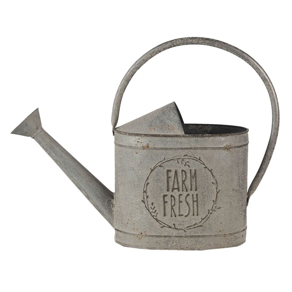 Dekorativní šedá retro konev Fresh farm - 45*16*33 cm Clayre & Eef - LaHome - vintage dekorace