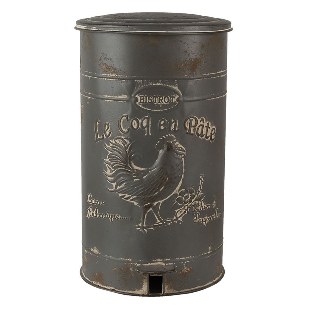 Vintage odpadkový koš Le Coq en Pate - Ø 27*45 cm Clayre & Eef - LaHome - vintage dekorace
