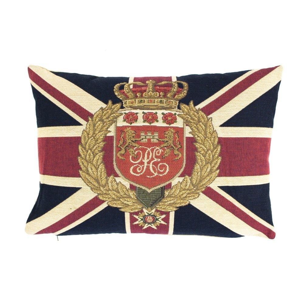 Gobelínový polštář s motivem vlajky Velké Británie - 45*15*31cm Mars & More - LaHome - vintage dekorace