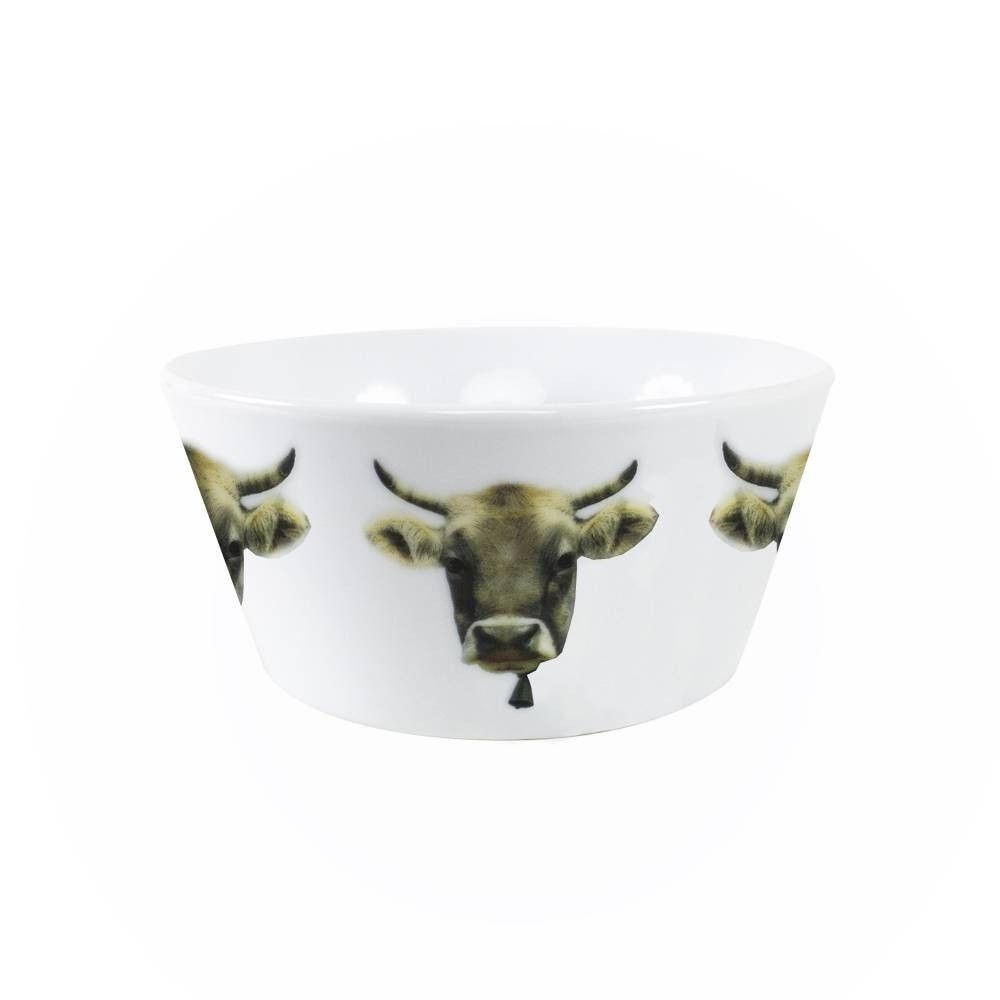 Porcelánová miska s motivem švýcarské krávy - 13.5*13.5*7.5cm Mars & More - LaHome - vintage dekorace