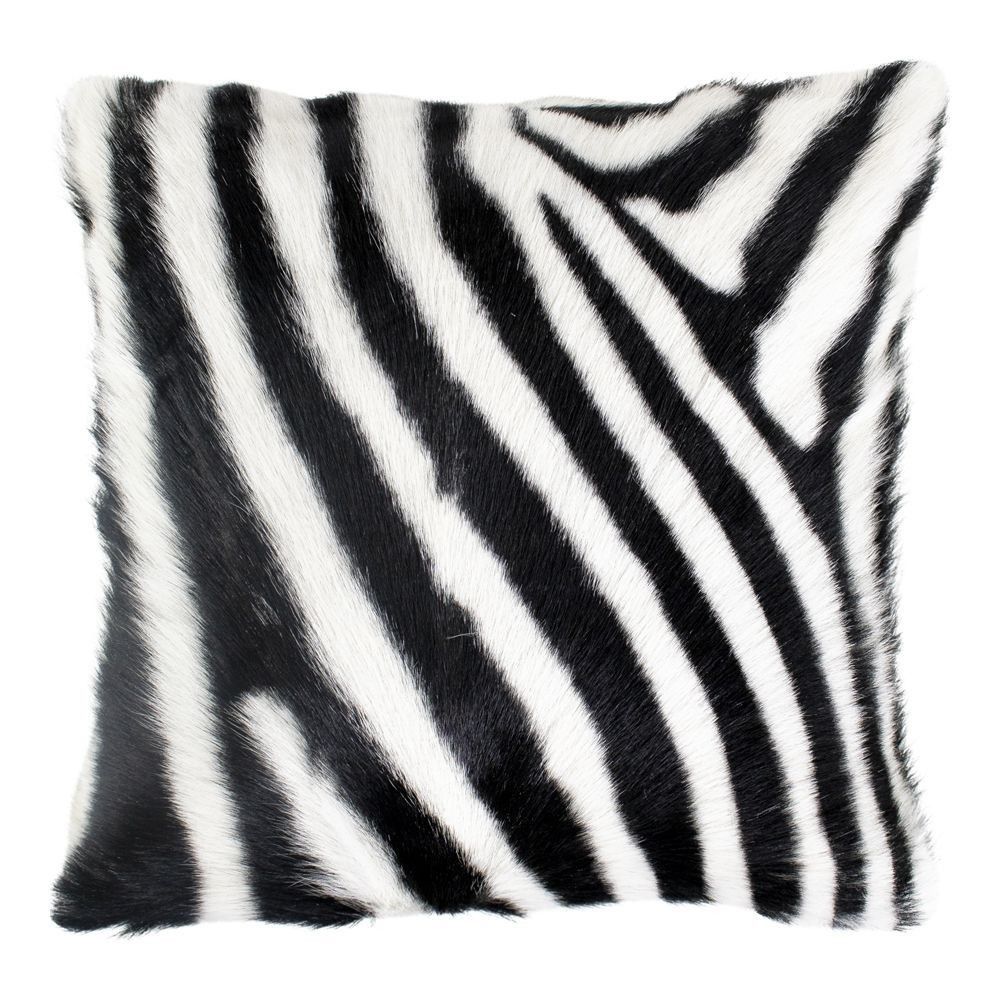Kožený polštář dekor zebra - 40*40*10cm Mars & More - LaHome - vintage dekorace