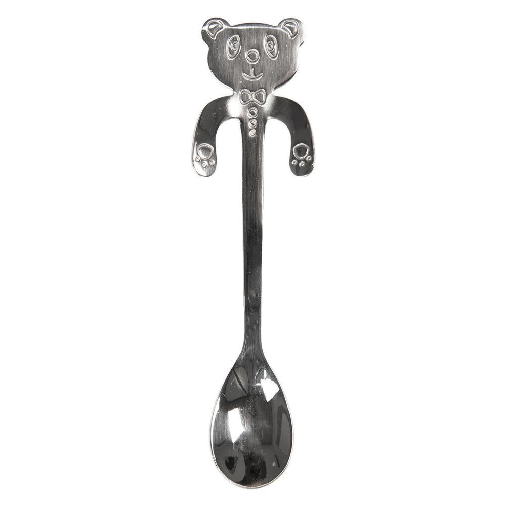 Stříbrná dezertní lžička Medvídek - 3*12 cm Clayre & Eef - LaHome - vintage dekorace
