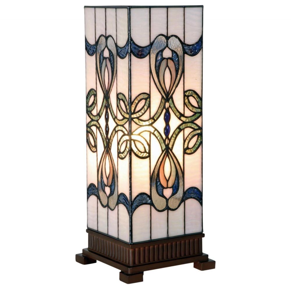 Stolní lampa Tiffany - 18*45 cm 1x E27 / Max 40W Clayre & Eef - LaHome - vintage dekorace