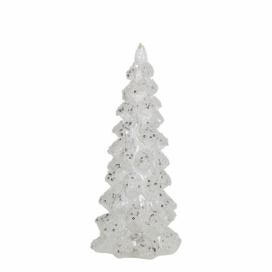 Bílý vánoční stromek se třpytkami Led M - Ø11*26cm Mars & More