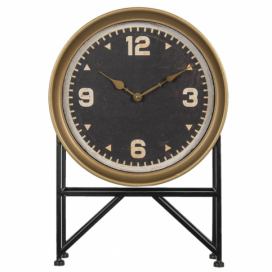 Stolní vintage hodiny se zlatým rámem Aimeric - 35*8*53 cm / 1*AA Clayre & Eef