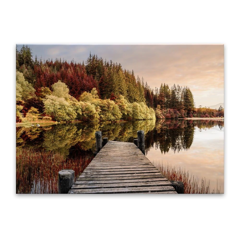 Skleněný obraz Styler Autumn Path, 80 x 120 cm - Bonami.cz