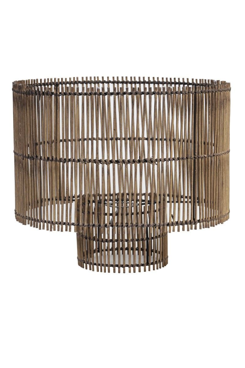 Hnědé bambusové stínidlo Rodger - Ø 40*35 cm Light & Living - LaHome - vintage dekorace