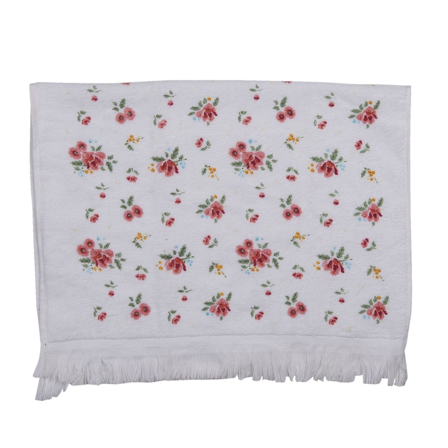Kuchyňský froté ručník s květy Little Rose Collection - 40*66 cm Clayre & Eef - LaHome - vintage dekorace
