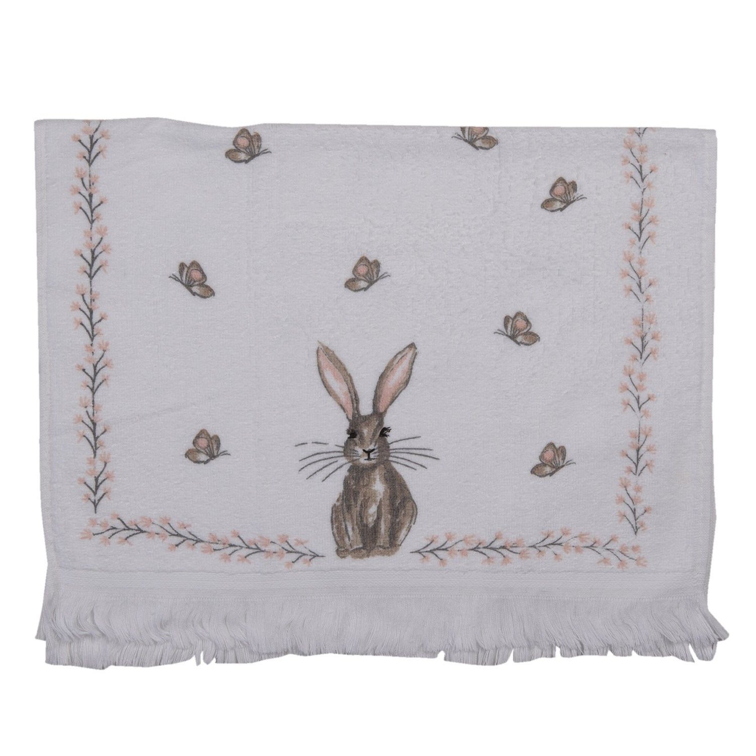 Kuchyňský froté ručník s králíkem - 40*66 cm Clayre & Eef - LaHome - vintage dekorace