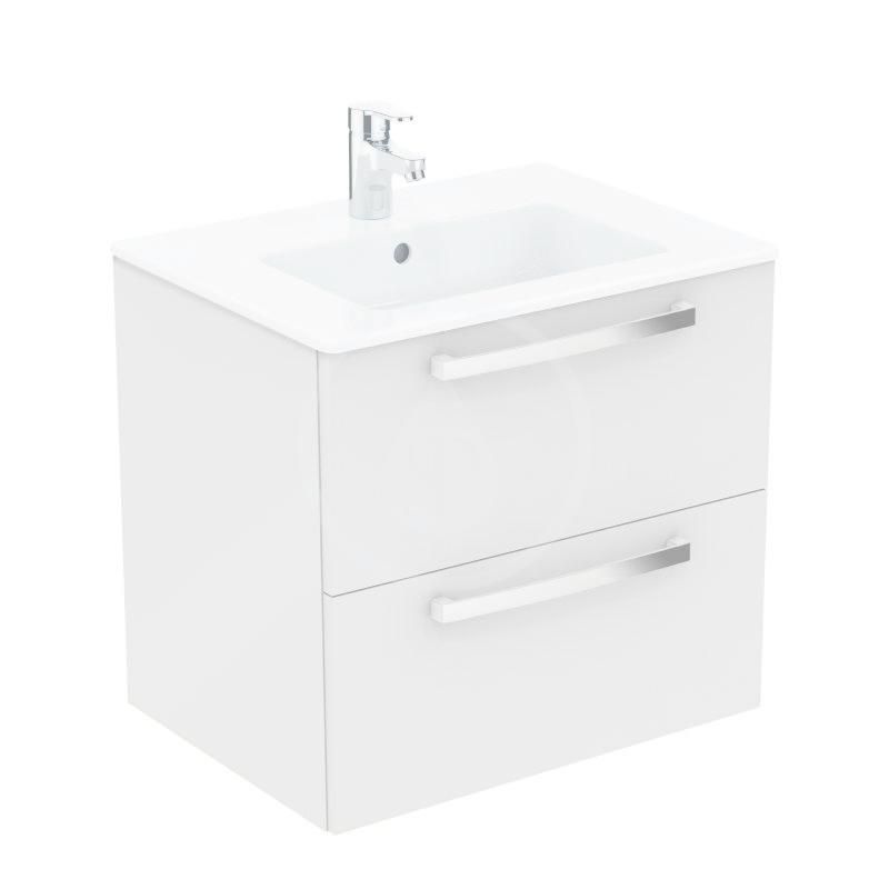 Ideal Standard Skříňka s umyvadlem 610x450 mm, 2 zásuvky, dekor bílý lak K2979WG - Hezká koupelna s.r.o.