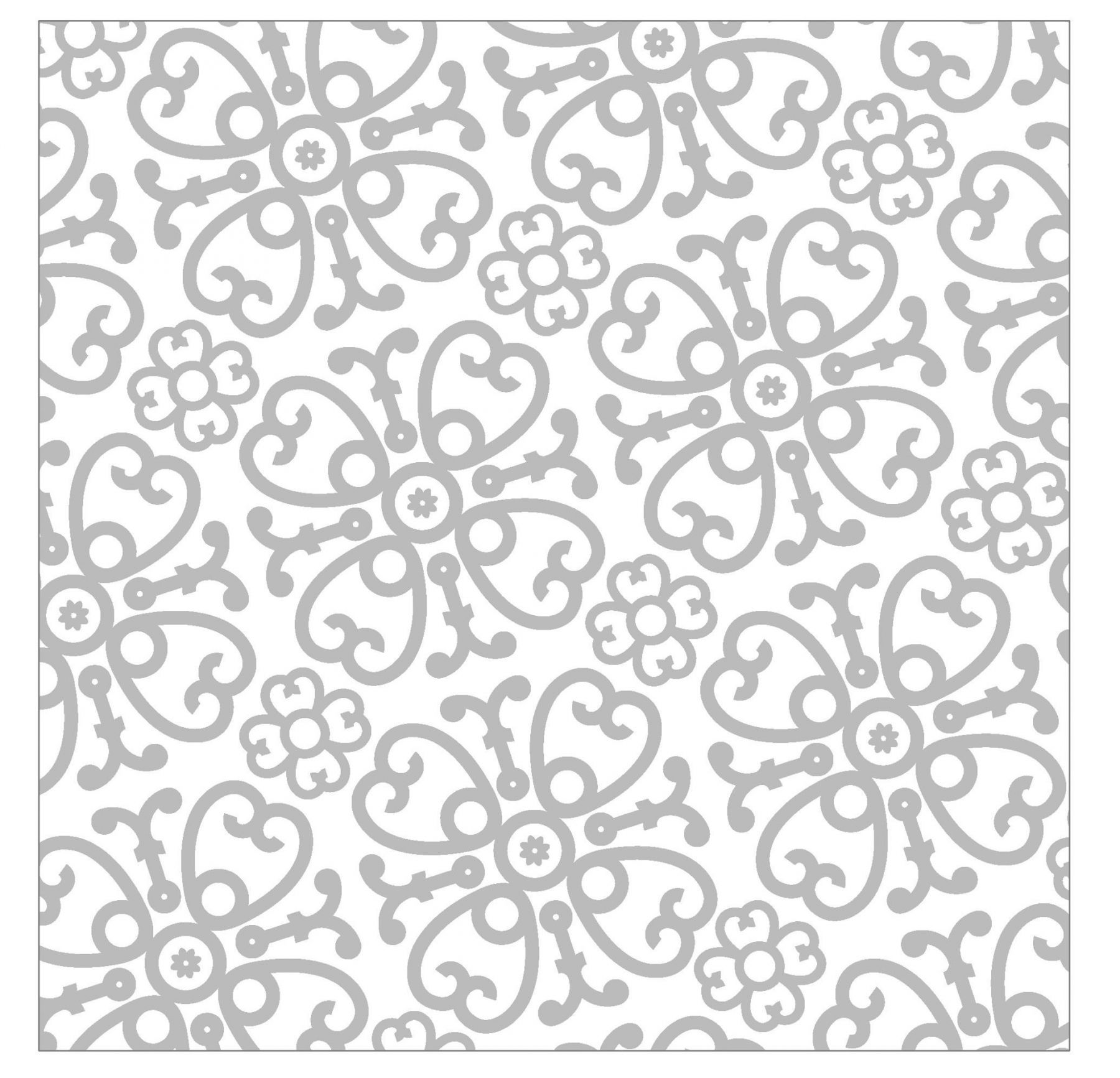 Bílo-stříbrné papírové ubrousky Ornament - 33*33 cm (20ks) J-Line by Jolipa - LaHome - vintage dekorace