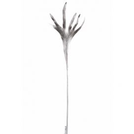 Dekorační stříbrná květina se třpytkami Horns  - 26*90cm J-Line by Jolipa