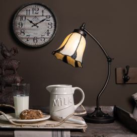 Stolní lampa Tiffany Veniq - Ø 15*46 cm 1x E14 / max 25w Clayre & Eef