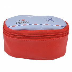 Červený toaletní kufřík I Love Travel - 12*8*6 cm Clayre & Eef