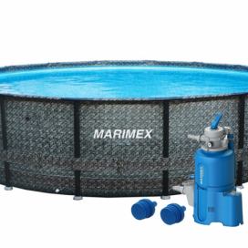 Marimex | Bazén Florida 4,57x1,32 m s pískovou filtrací - motiv RATAN | 19900122 Marimex