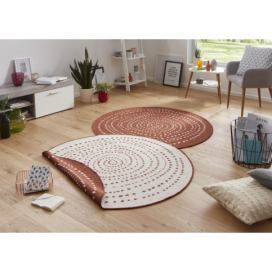 Hanse Home Kusový koberec Twin-Wendeteppiche 103110 kruh hnědá 200x200 (průměr) kruh