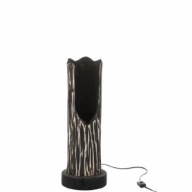 Stojací dřevěná lampa Paulownia Black 1 - Ø 20*51 cm J-Line by Jolipa