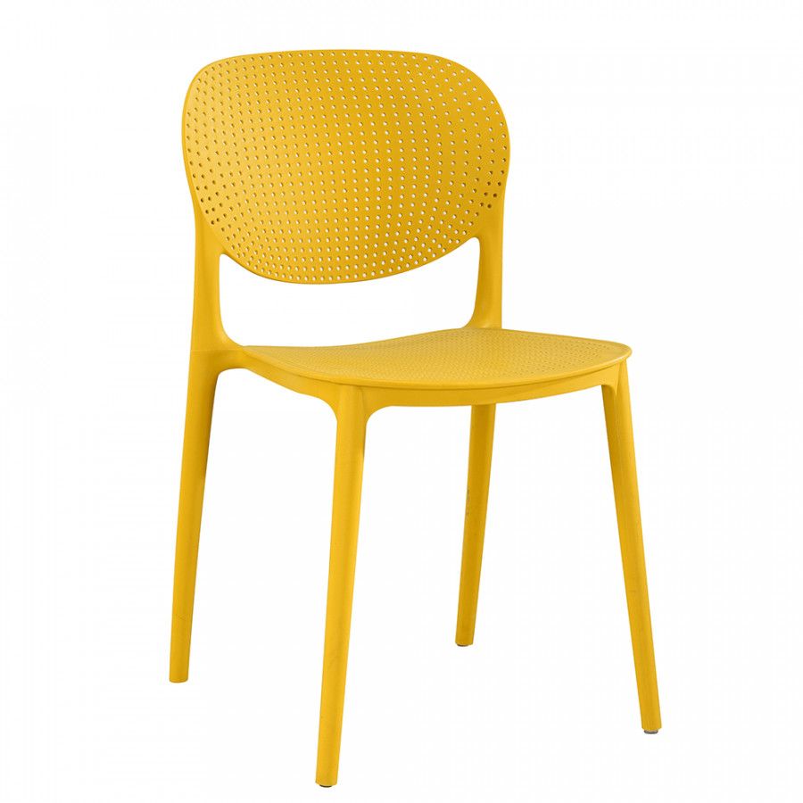 Tempo Kondela Stohovatelná židle FEDRA new - žlutá - ATAN Nábytek