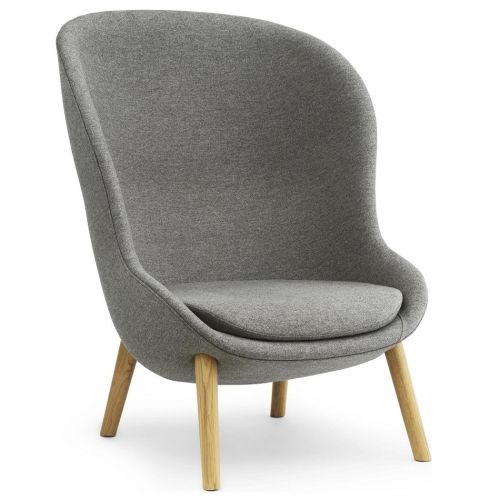 Normann Copenhagen designová křesla Hyg Lounge Chair High Wood - Lino.cz