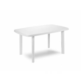 Plastový zahradní stůl Faro bílý