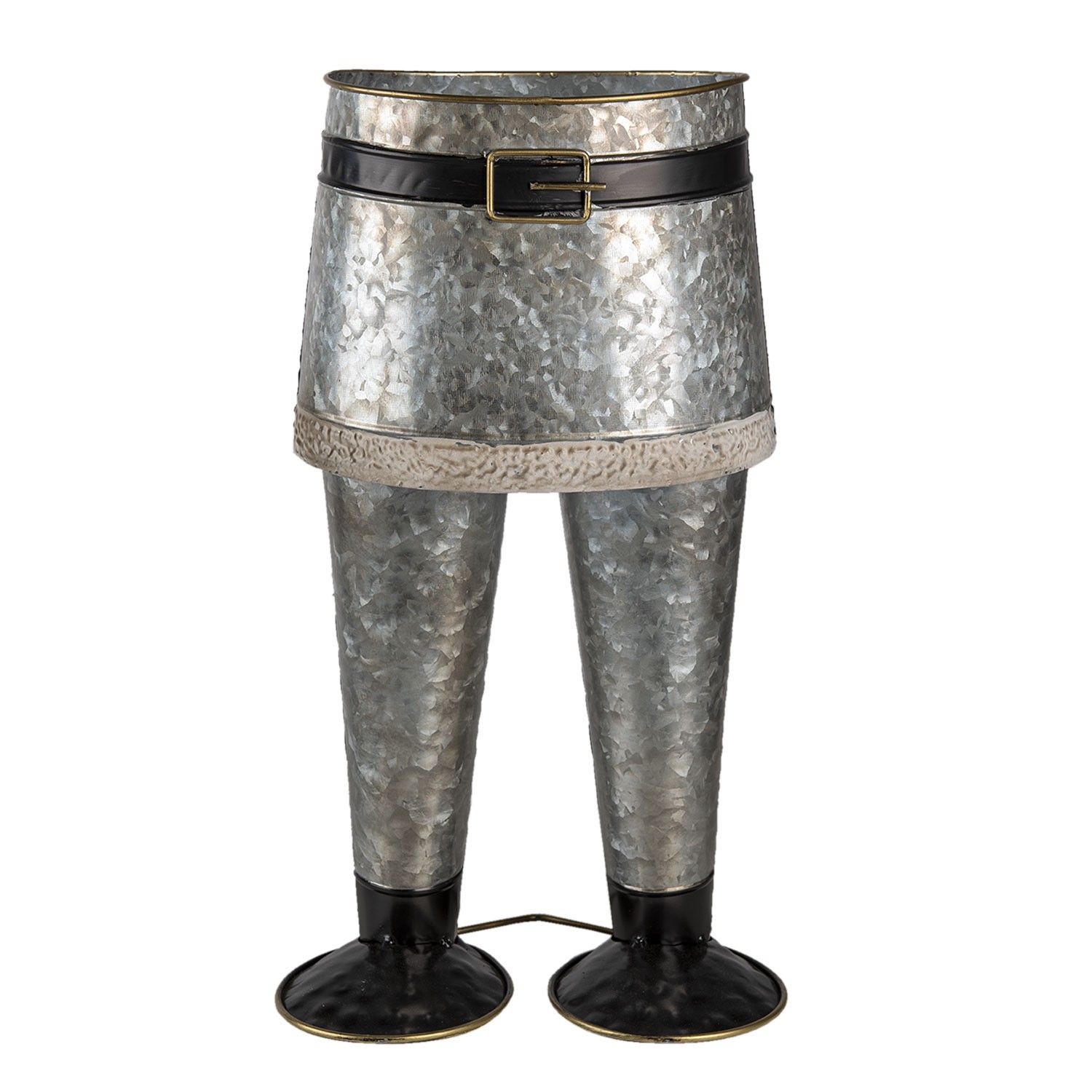 Kovový stojan ve tvaru kalhot na květináč - 22*15*40 cm Clayre & Eef - LaHome - vintage dekorace