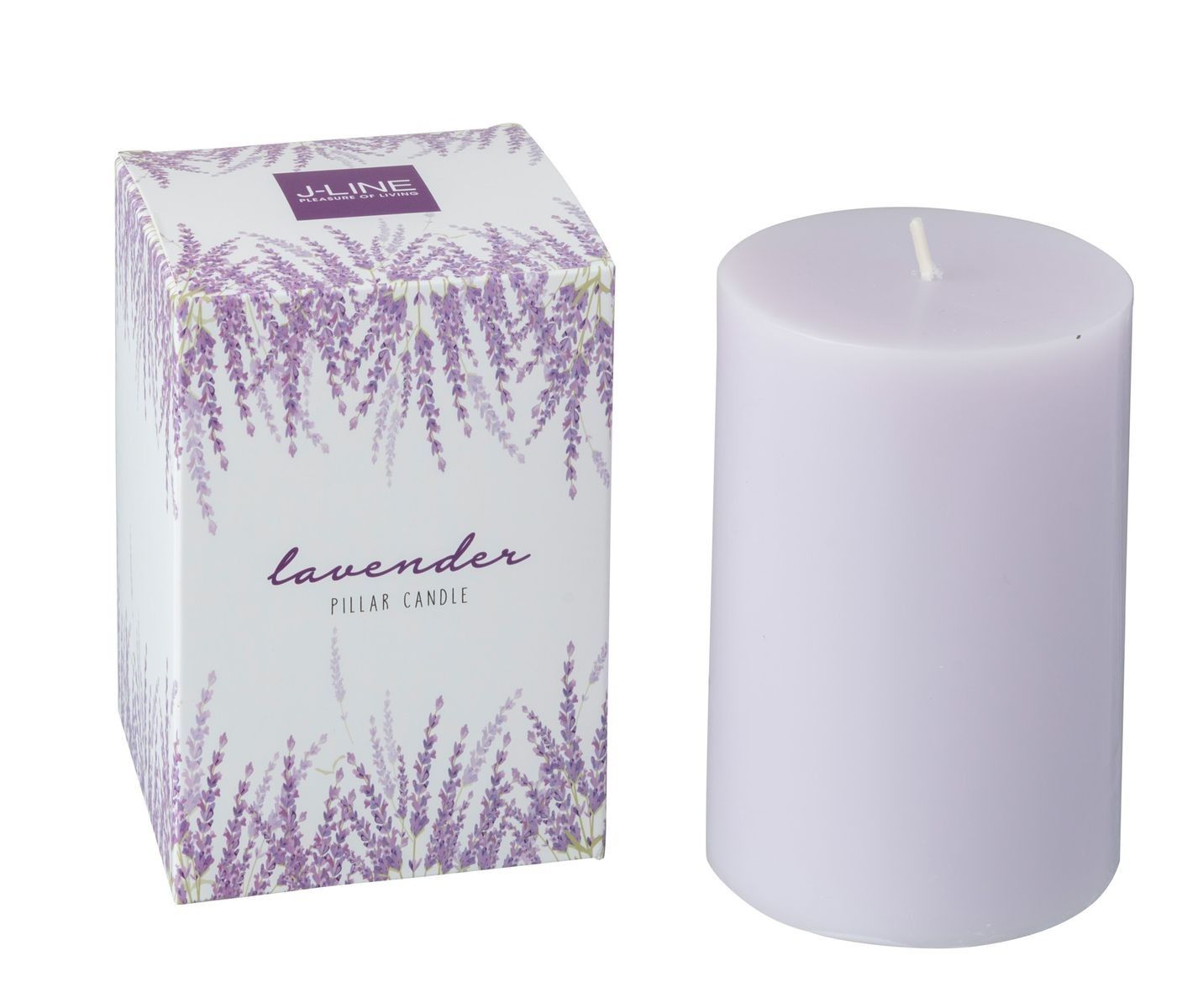 Citrusově vonná svíčka v dárkové krabičce Lavender - Ø 7*10 /40h  J-Line by Jolipa - LaHome - vintage dekorace