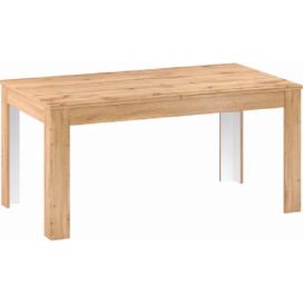 Rozkládací jídelní stůl, dub apalačský, 160-200x90 cm, PUSAN S Mdum