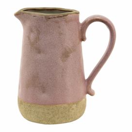 Růžovo-béžový keramický džbán Pinae L - 20*14*23 cm Clayre & Eef