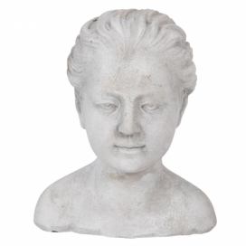 Dekorační socha hlava ženy - 17*16*20 cm Clayre & Eef