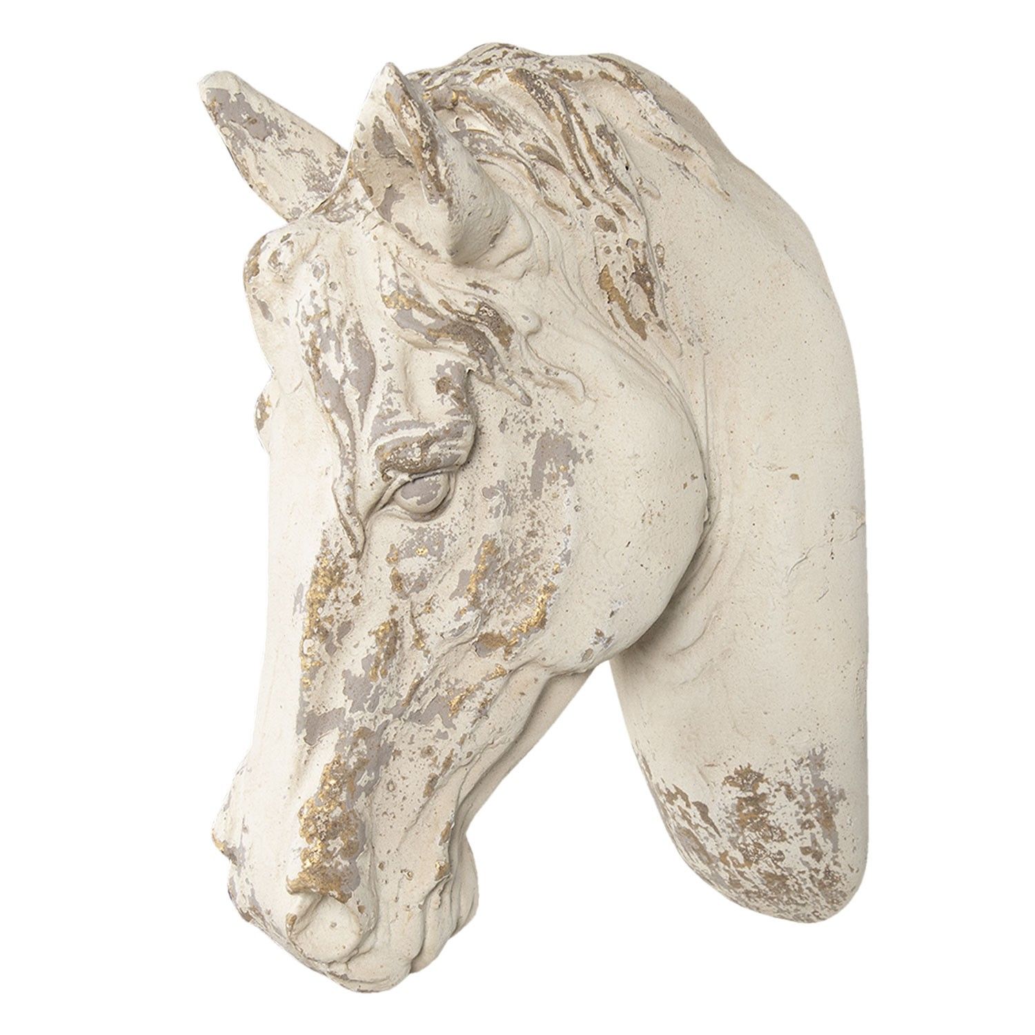 Nástěnná dekorace hlava koně - 32*16*45 cm Clayre & Eef - LaHome - vintage dekorace