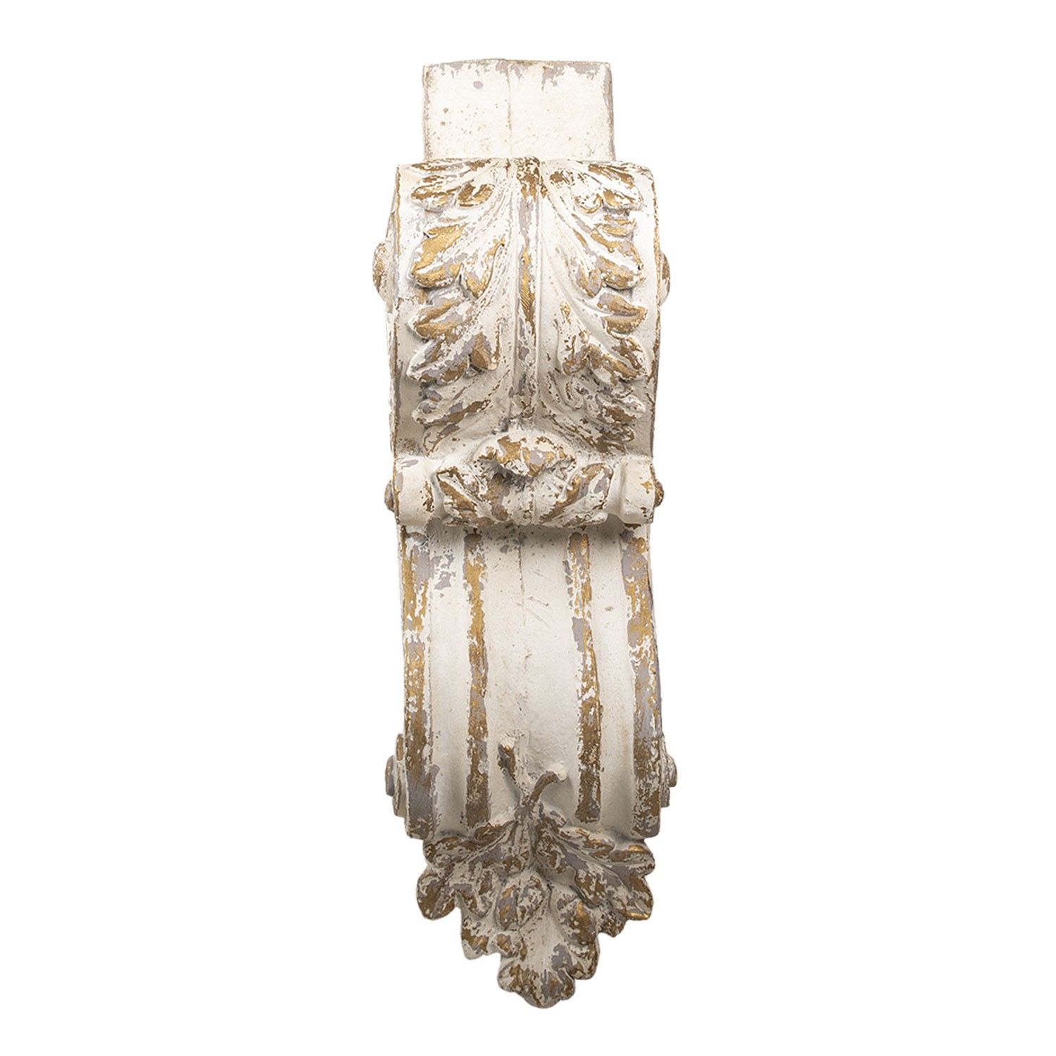 Bílo hnědá ozdobná nástěnná dekorace Vintie - 30*30*100 cm Clayre & Eef - LaHome - vintage dekorace