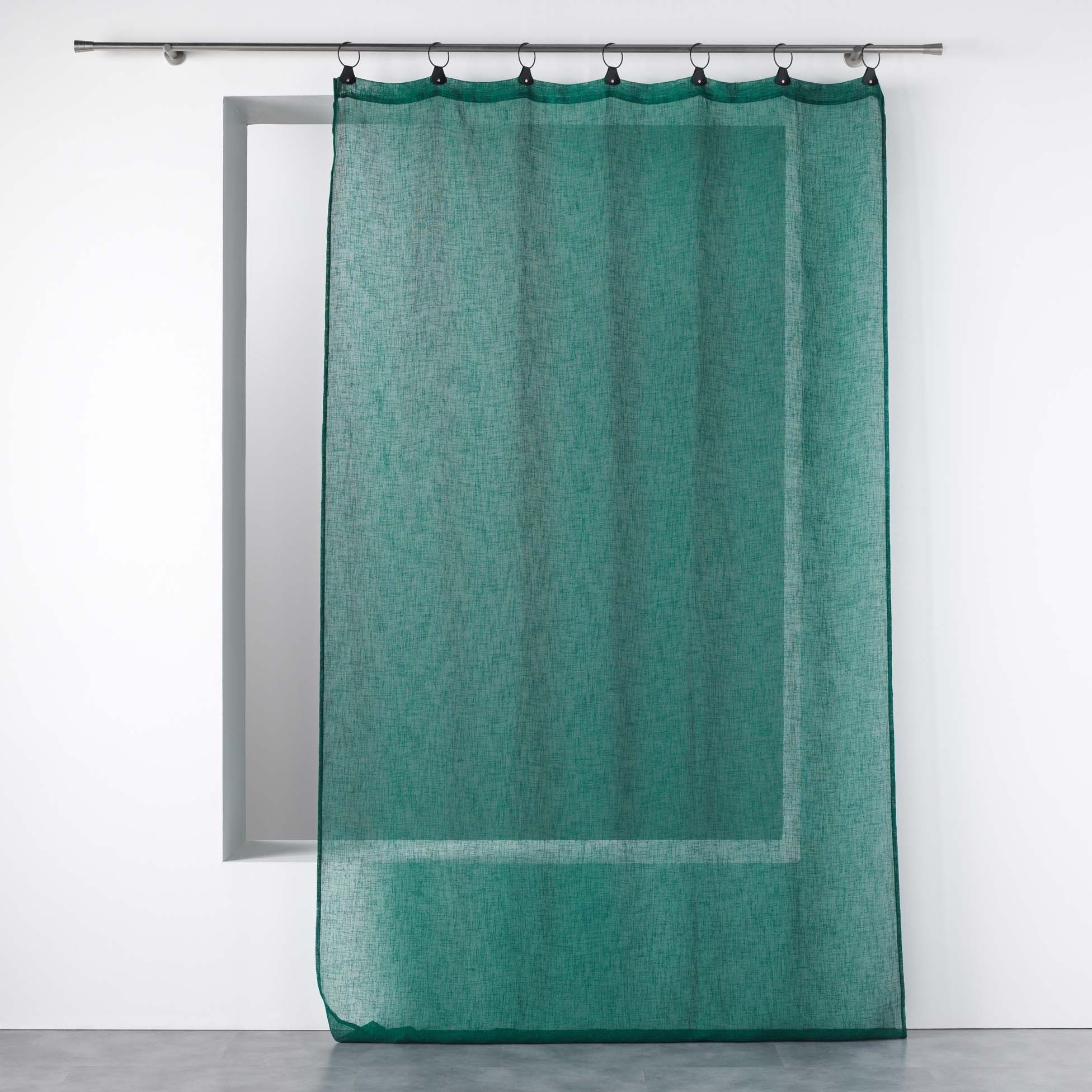 Douceur d\'intérieur Zelená záclona LINKA s očky, 140 x 240 cm - EMAKO.CZ s.r.o.