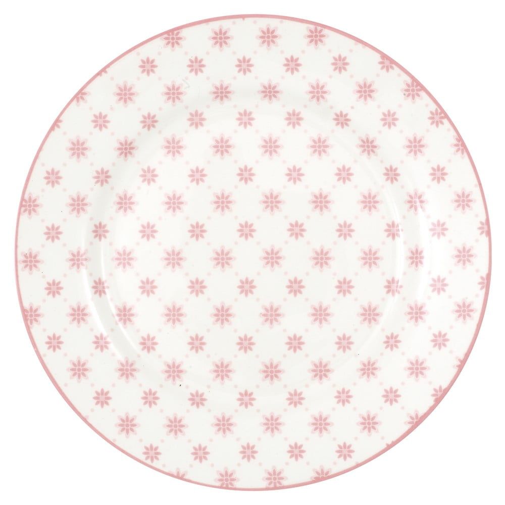Růžový porcelánový dezertní talíř Green Gate Laurie, ø 20,5 cm - Bonami.cz