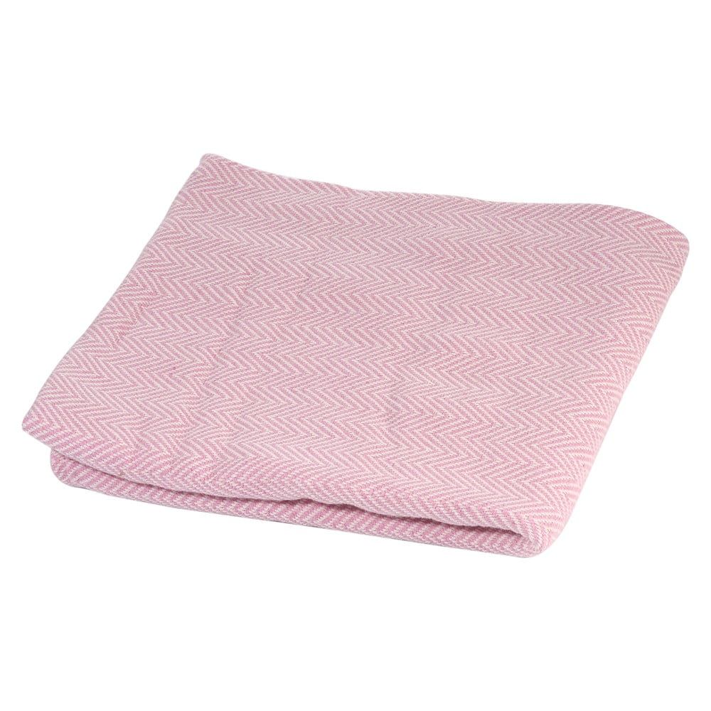 Růžová bavlněná dětská deka Kindsgut Baby, 95 x 115 cm - Bonami.cz