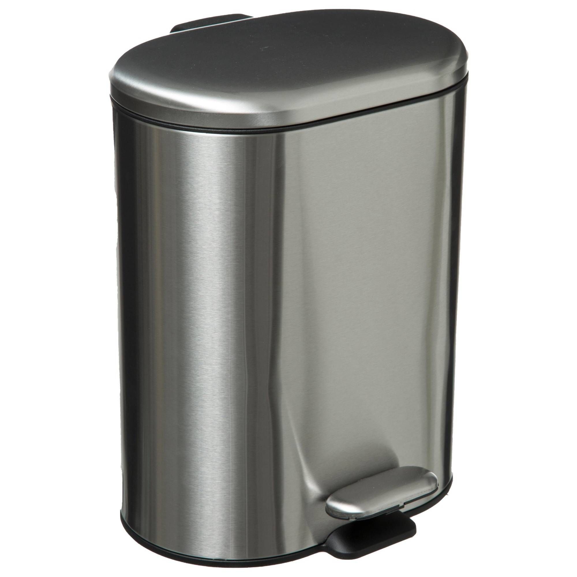 5five Simply Smart Odpadkový koš s pedálem SILIFLEX, 6 l, stříbrný - EMAKO.CZ s.r.o.