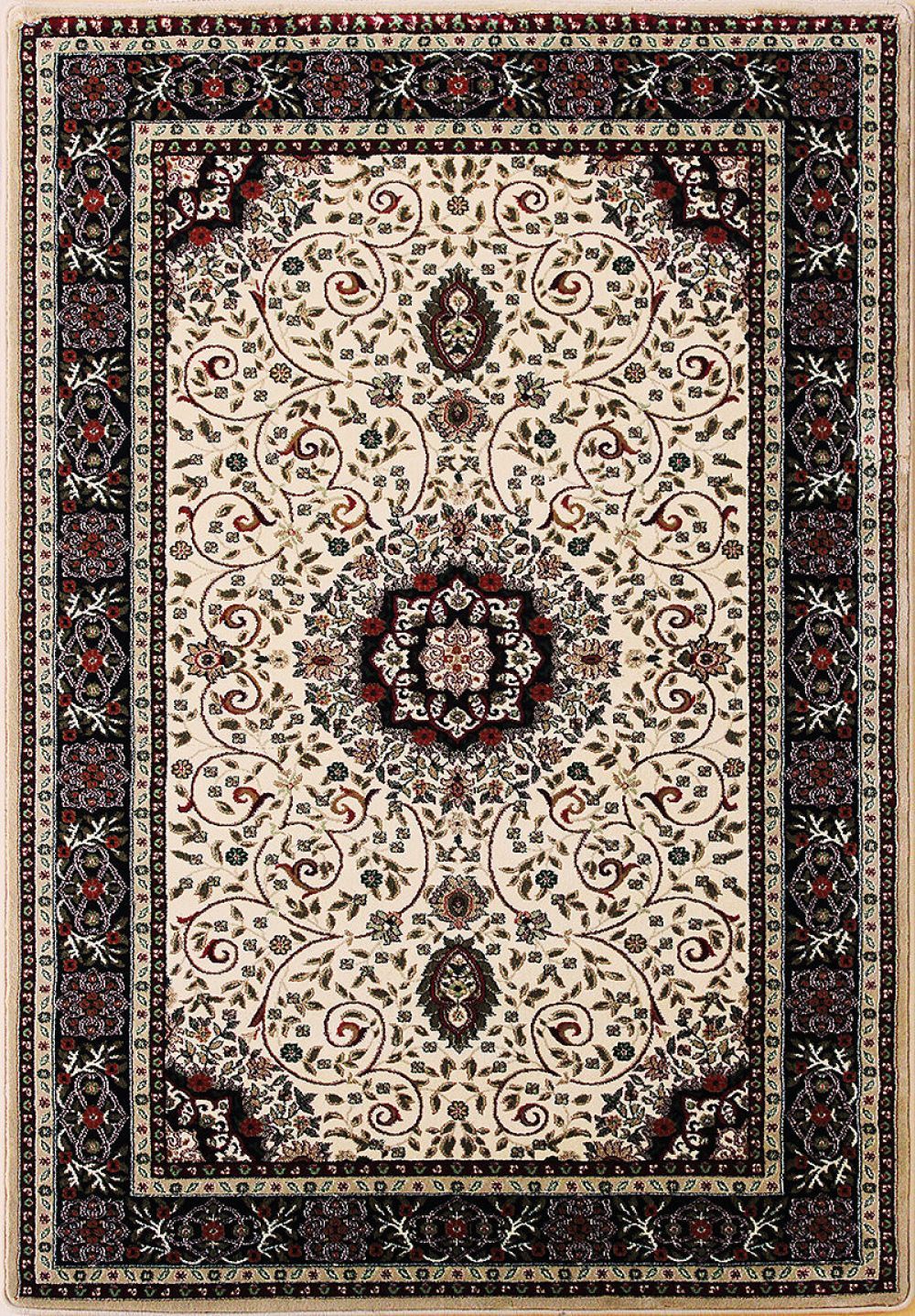 Nouristan - Hanse Home koberce Kusový koberec Naveh 104379 Ivory/Green - 95x140 cm - Mujkoberec.cz