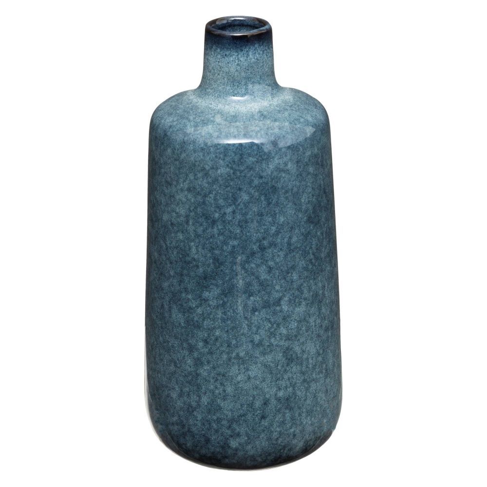 Atmosphera Keramická váza FLOWER, modrá, 24,5 cm - EMAKO.CZ s.r.o.